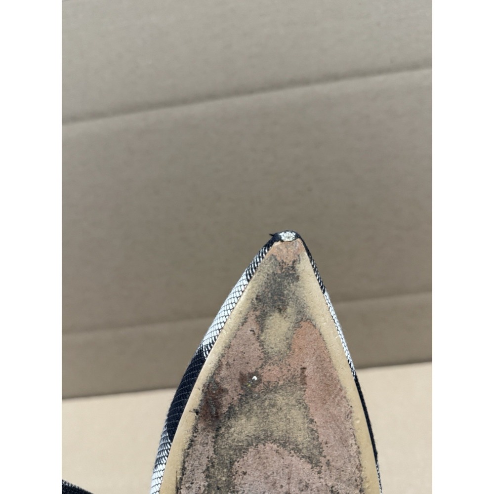 Mansur Gavriel Slingback Heels Black & White size 39 - Picture 9 of 11